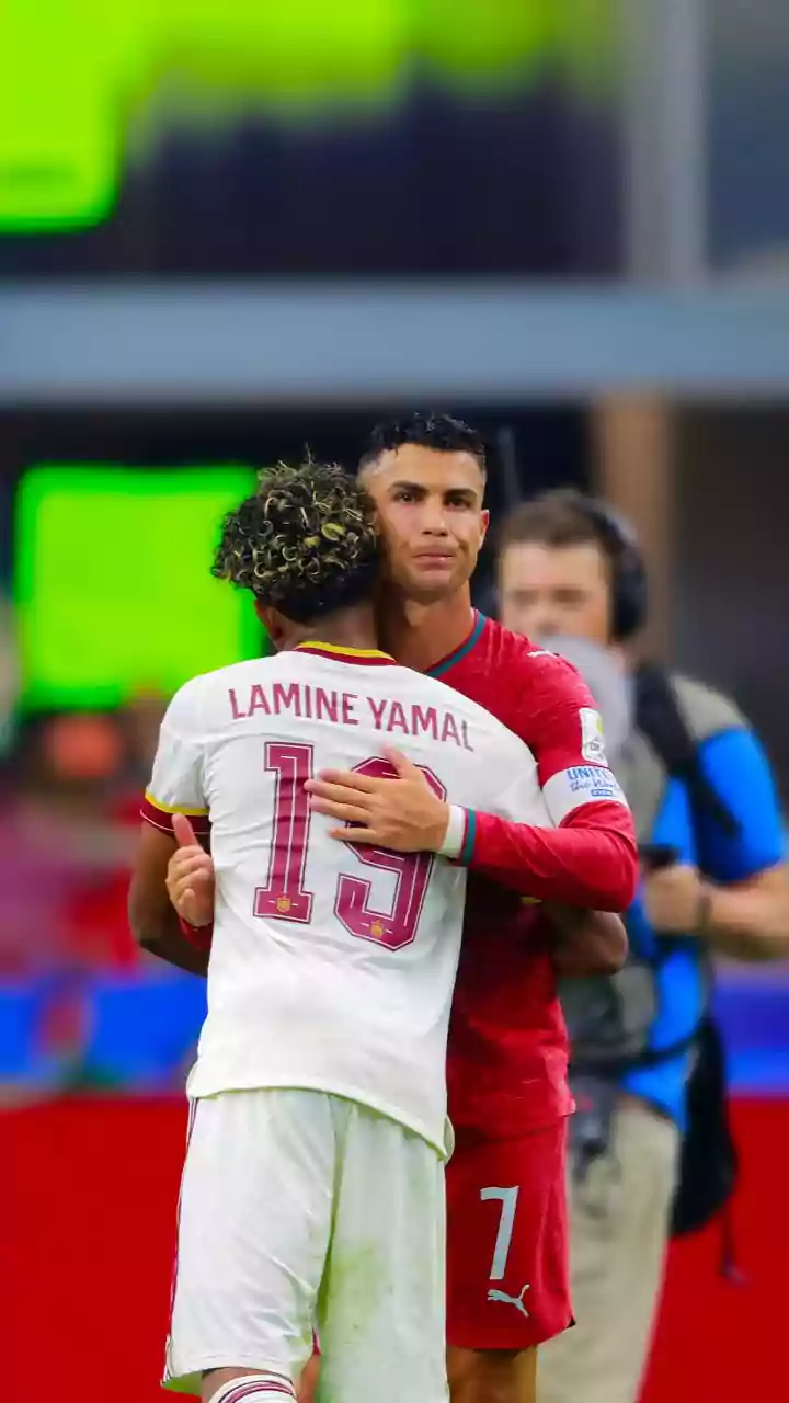 Lamine Yamal Comforts Emotional Cristiano Ronaldo After Spain End Portugal's WC Campaign