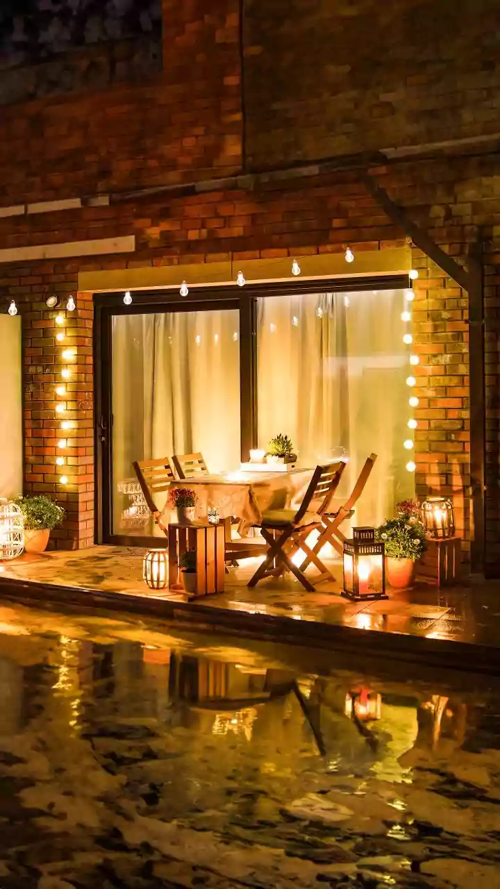 Warm layered lighting making winter rooms feel cozy fast