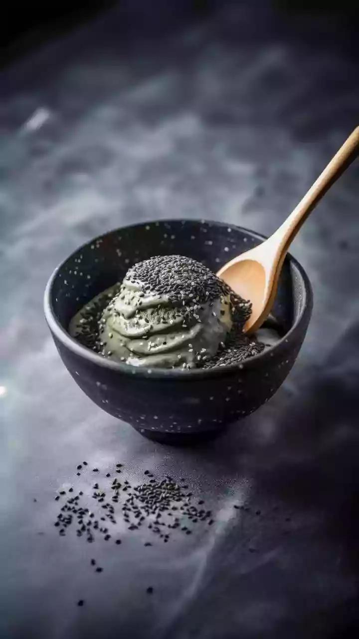 Local Parlors Viral Trend Earthy Charcoal Black Sesame Ice Cream