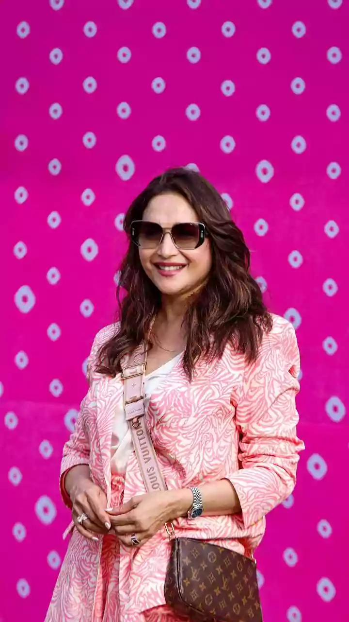A Traditional Silhouette with Contemporary Colour Choices: Madhuri Dixit Sarees