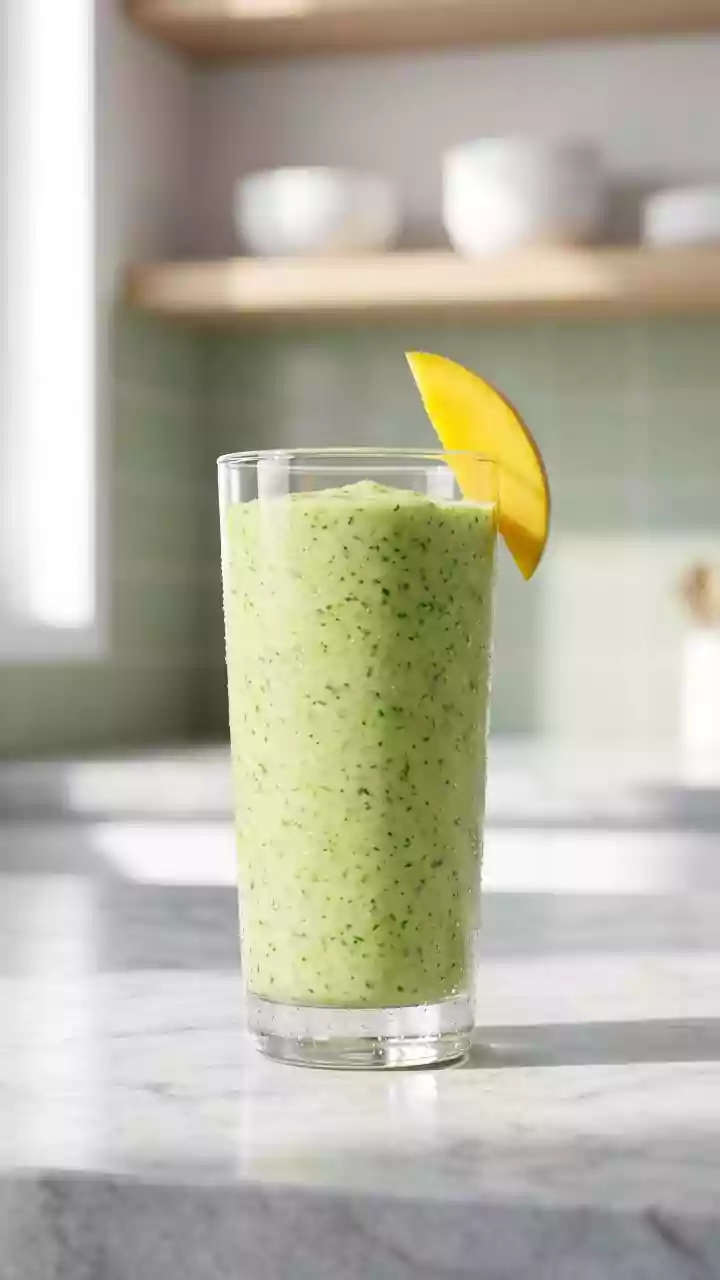 Spinach and mango smoothie? Yes, and it's awesome