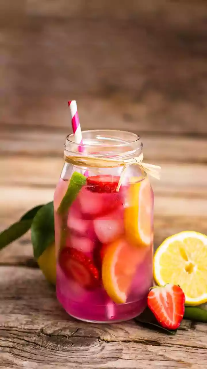 Electrolyte rich sports drinks made with coconut water rock salt lemon aid recovery