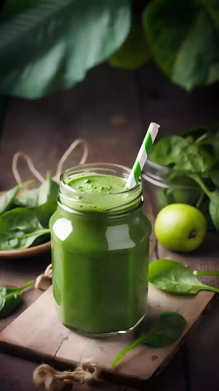 Spinach and mango smoothie? Yes, and it's delicious