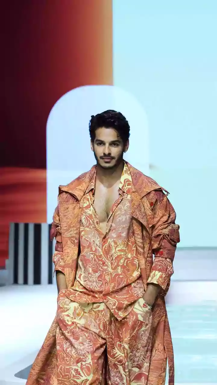 Ishaan Khatter Turns Showstopper For Anamika Khanna’s AK|OK In A Striking Monochrome Look