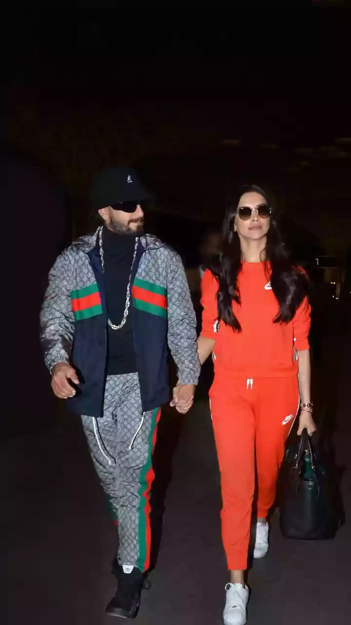 Ranveer Singh And Deepika Padukone Hold Hands, Twin In Grey As They Jet Out Of Town Amid Dhurandhar Success
