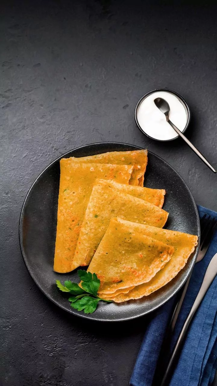 Prepare nutrient dense savoury ragi crepes using finger millet batter for healthy mornings