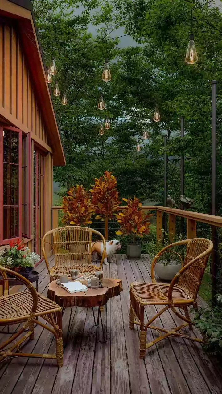 Style Aesthetic Balcony Lighting Easily Using Fairy Lights Clay Diyas And Brass Lanterns