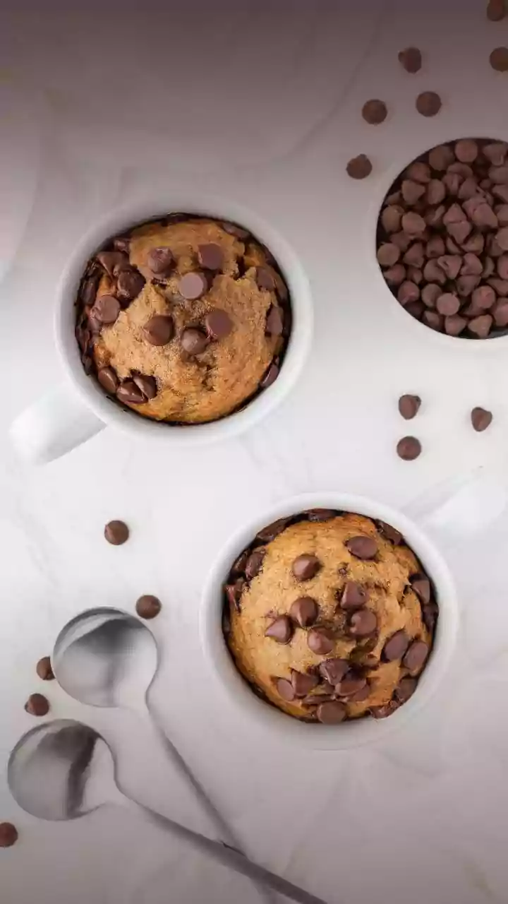 Cookie de caneca feito no microondas