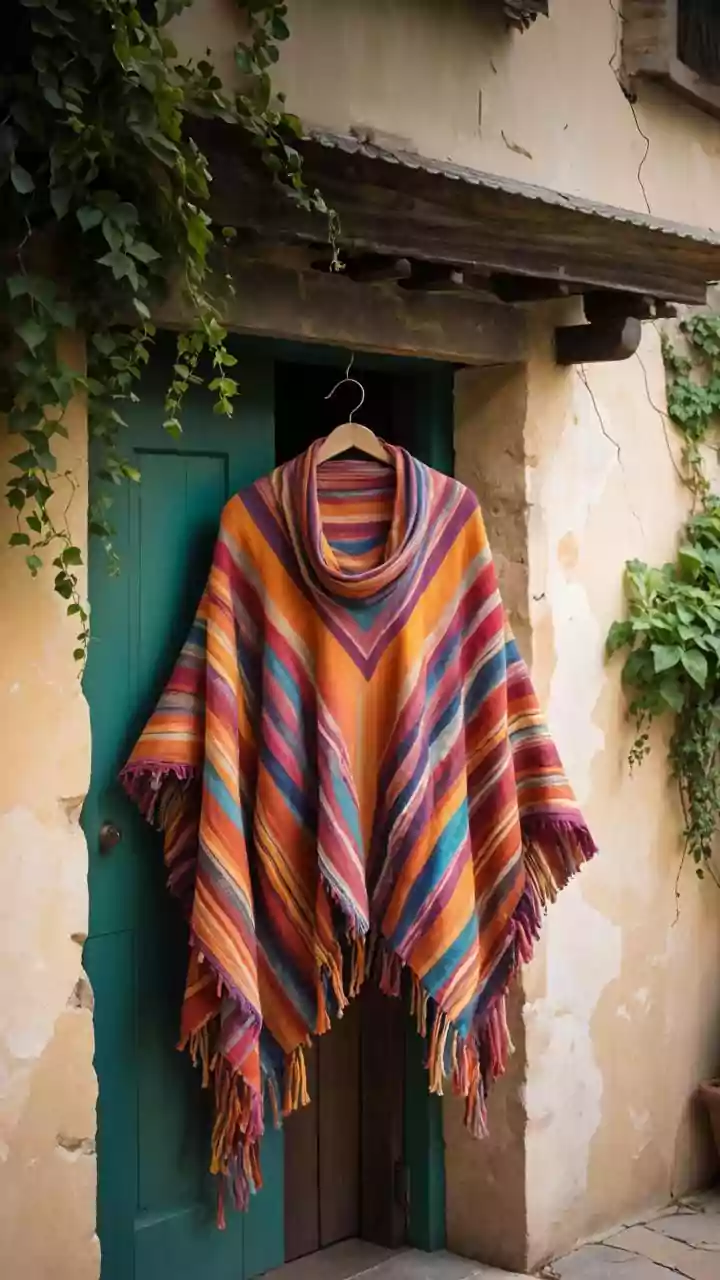 Winter Poncho Fashion: Style and Warmth in India