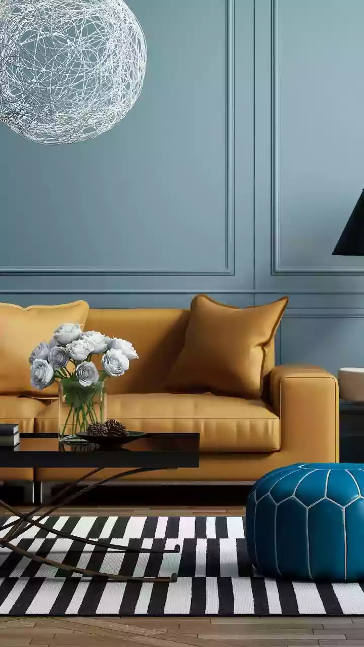 Striped Details Add Movement To Calm Rooms