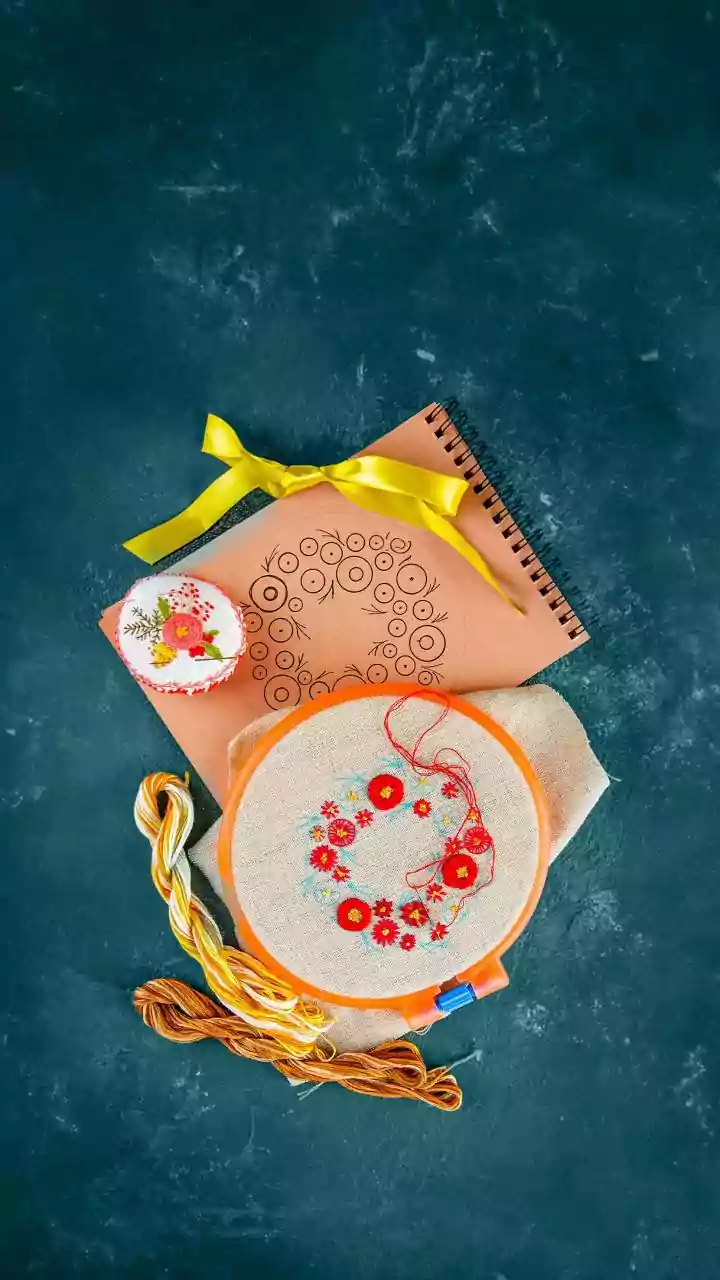 Hand-embroidery: Try this simple craft activity with your friends