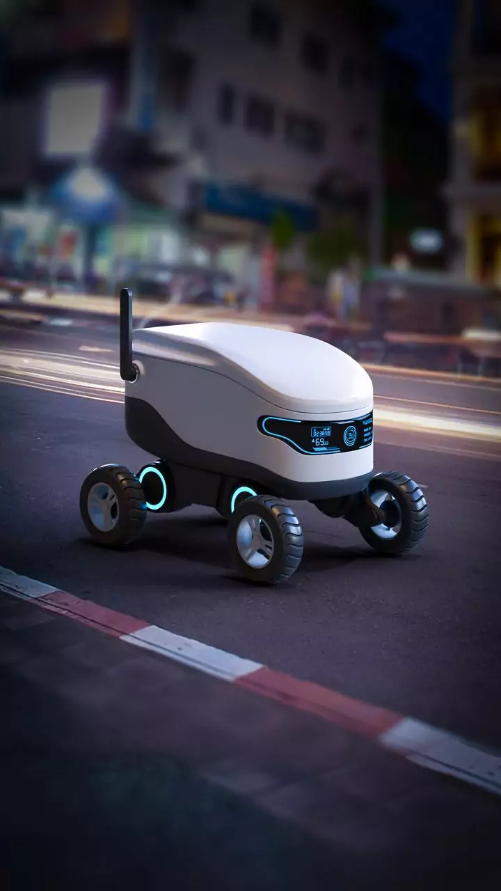 Delivery robot crushed by train in Miami