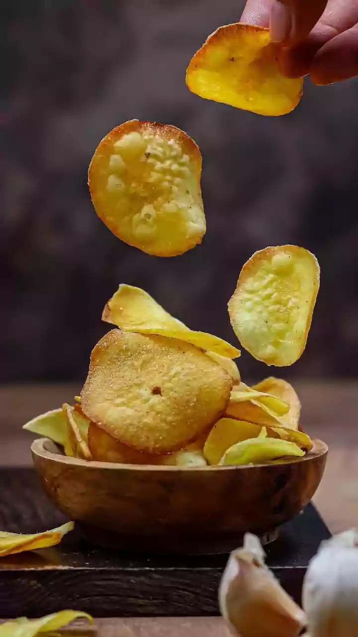 Air-Fried Nadru Chips: Crisp Regional Street Food Snacks Made Low-Oil