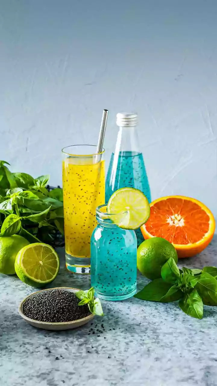 These basil-orange drinks are perfect for summer days