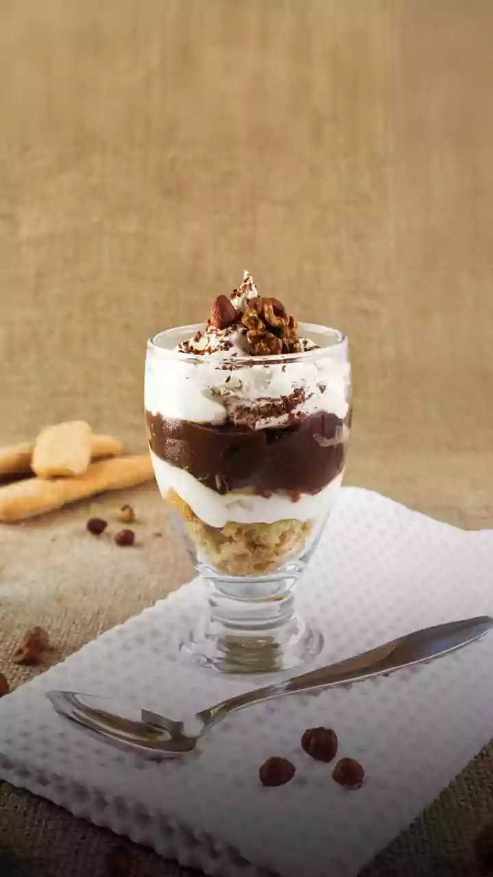 Pavê gelado de biscoito de caramelo
