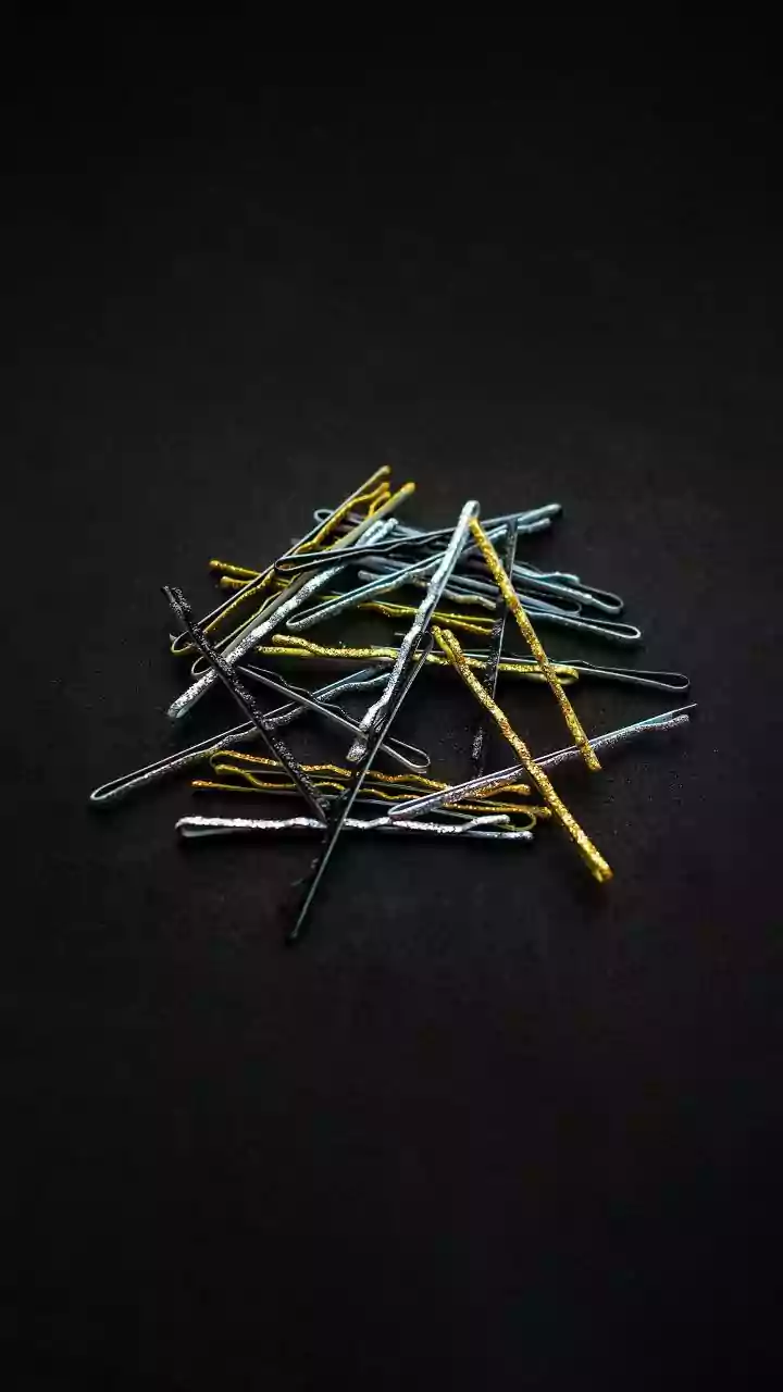 Short Layers Stay Put with Clear Elastics or Extra Bobby Pins
