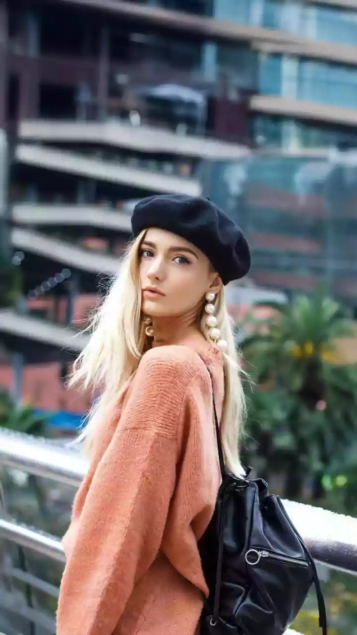 Why peach chinos are trending this winter