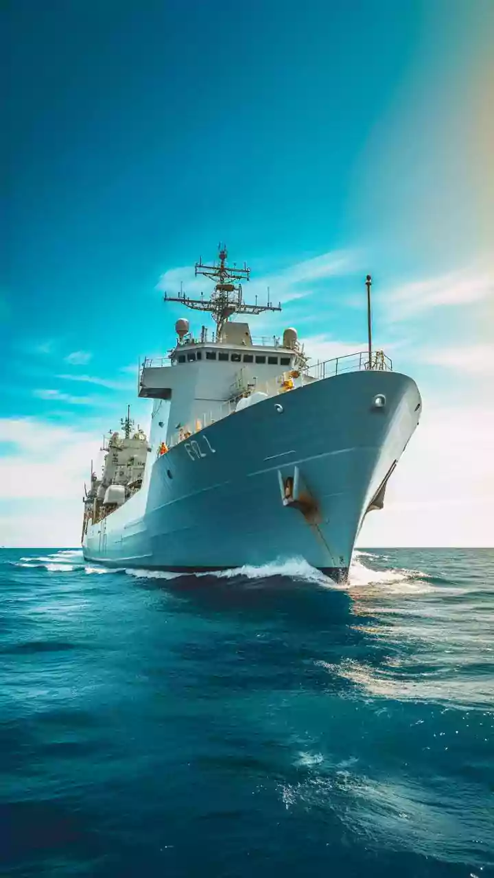 Indian Navy training squadron on port call in Singapore under Act East Policy