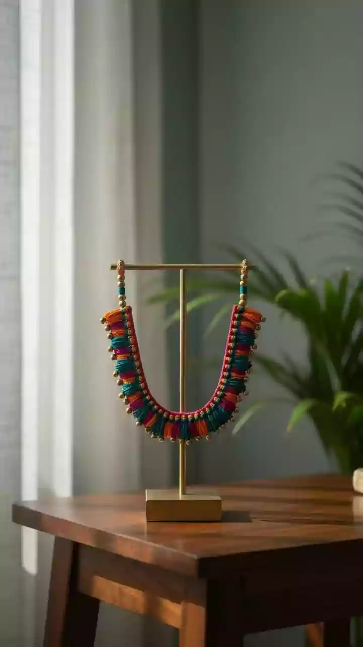 How colorful threads turn into stunning Indian jewelry