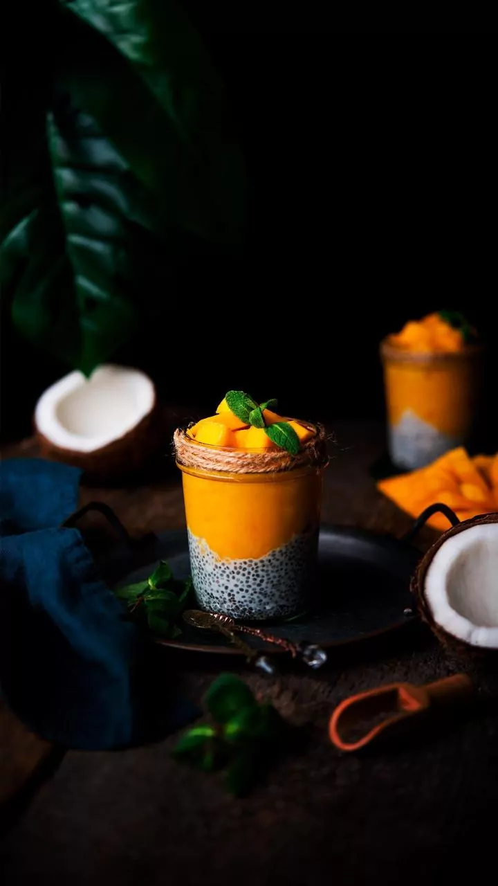 Saffron Mango Puree With Coconut Milk Is Pure Heaven