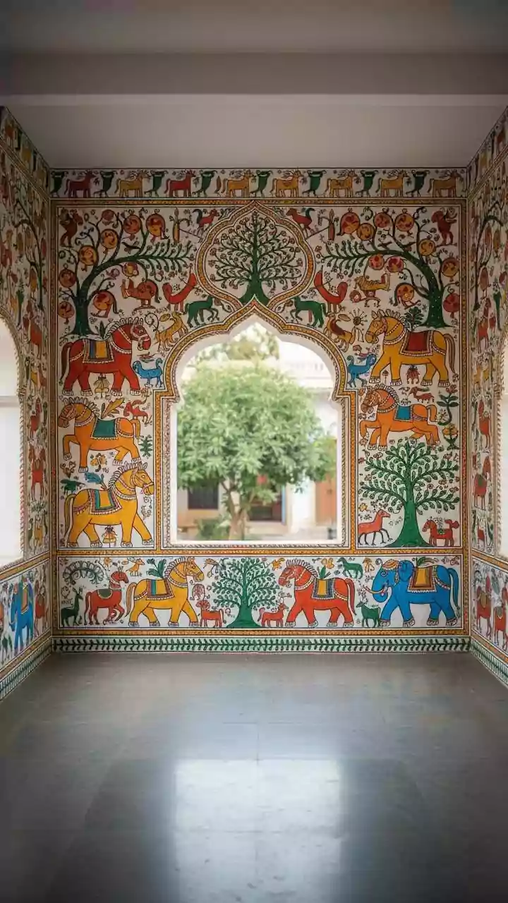 The story behind India's colorful Pithora paintings