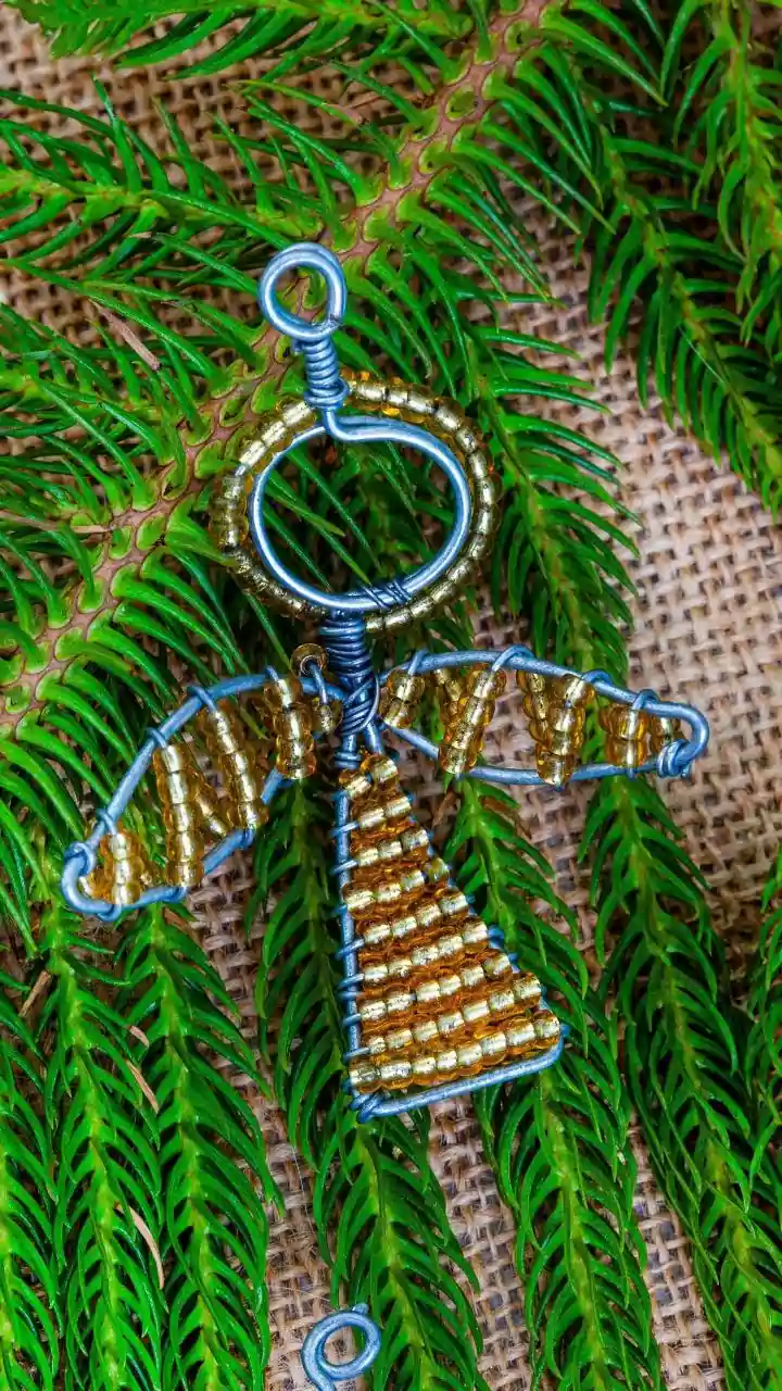 Crafting Eco-Art: Transform Old Electronics into Striking African Wire Mobiles