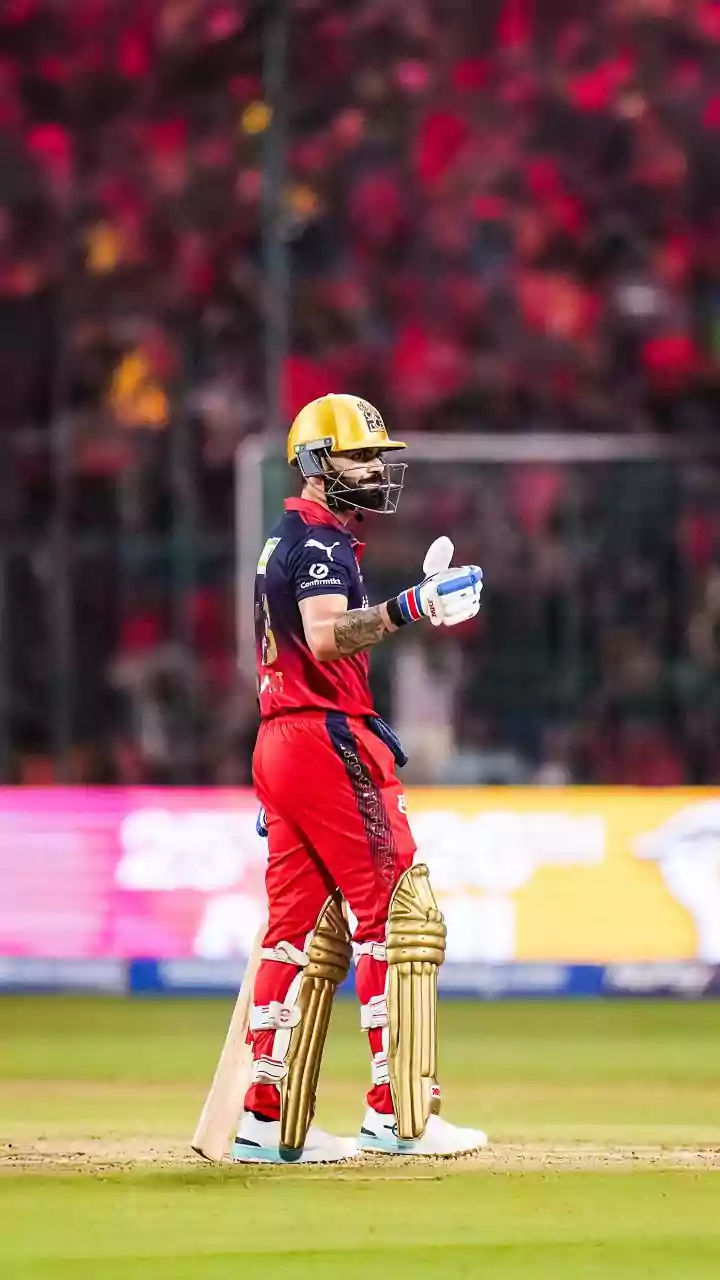 Virat Kohli celebrates his first run after two consecutive ducks as RCB gain control against KKR IPL 2026
