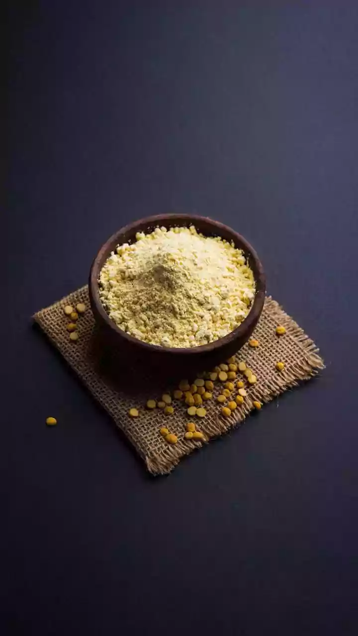 Massa de grão-de-bico proteica para tortas, empadas e quiches