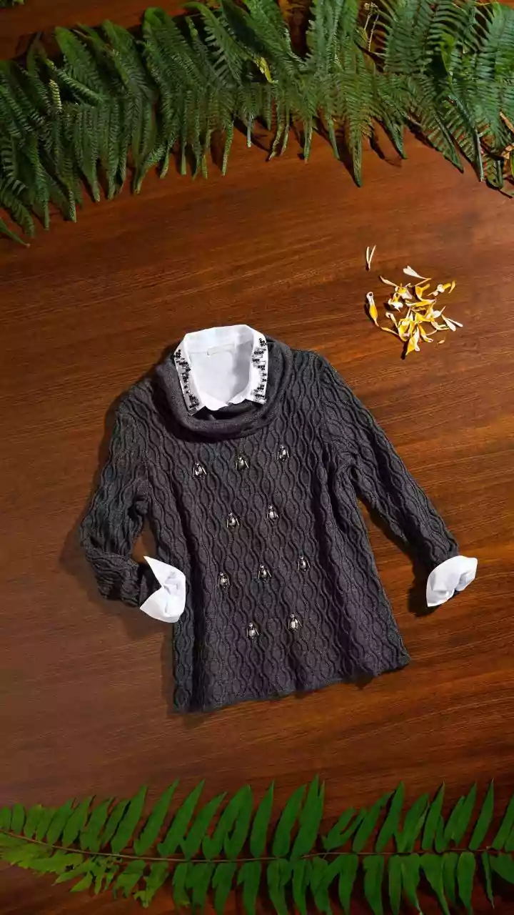 Winter Elegance: Styling Your Jacquard Knit Tunic