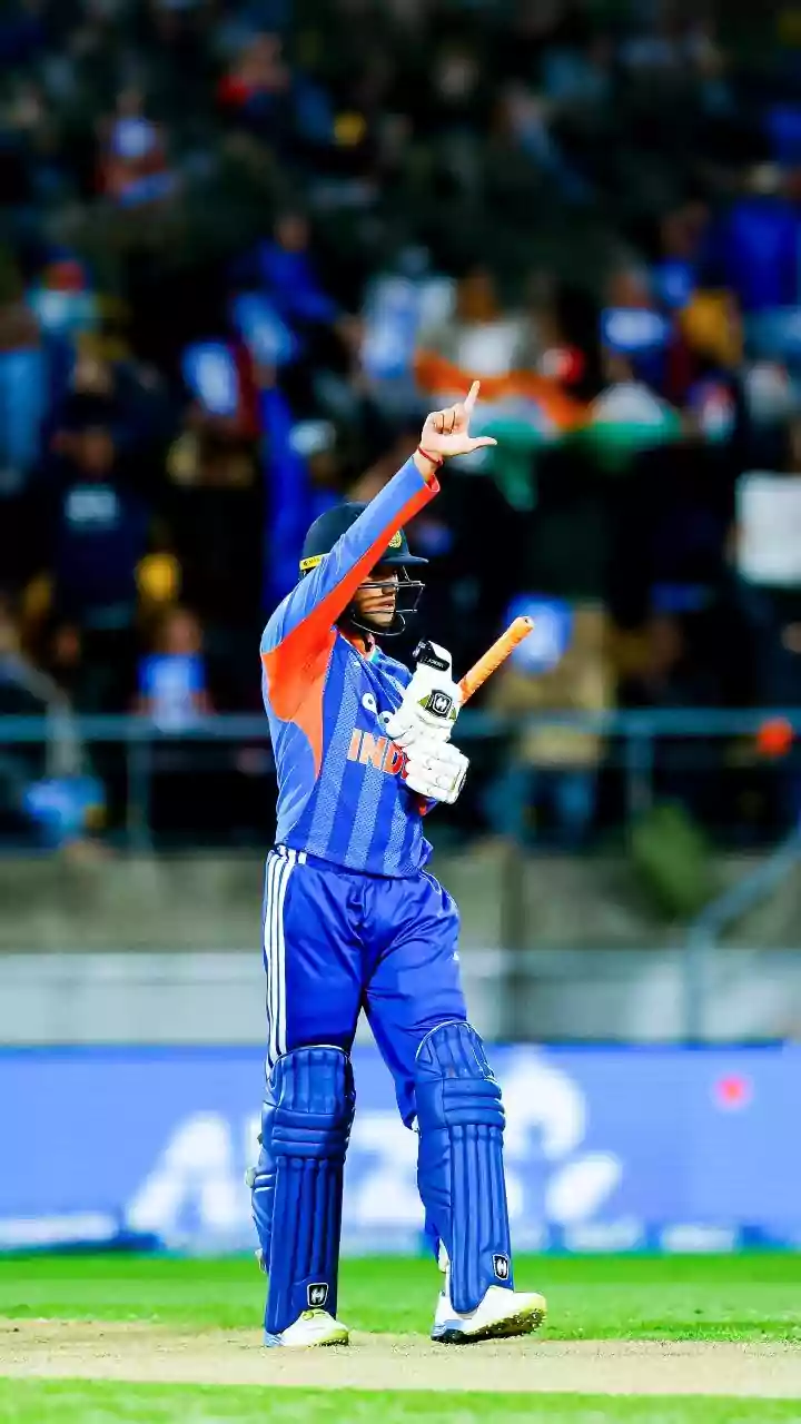 Abhishek Sharma smashes 35-ball 100 against New Zealand in third T20I; celebration goes viral