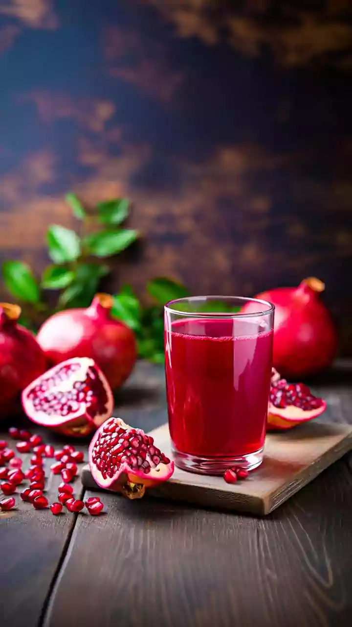 Dry-air season demands pomegranate juice for hydration