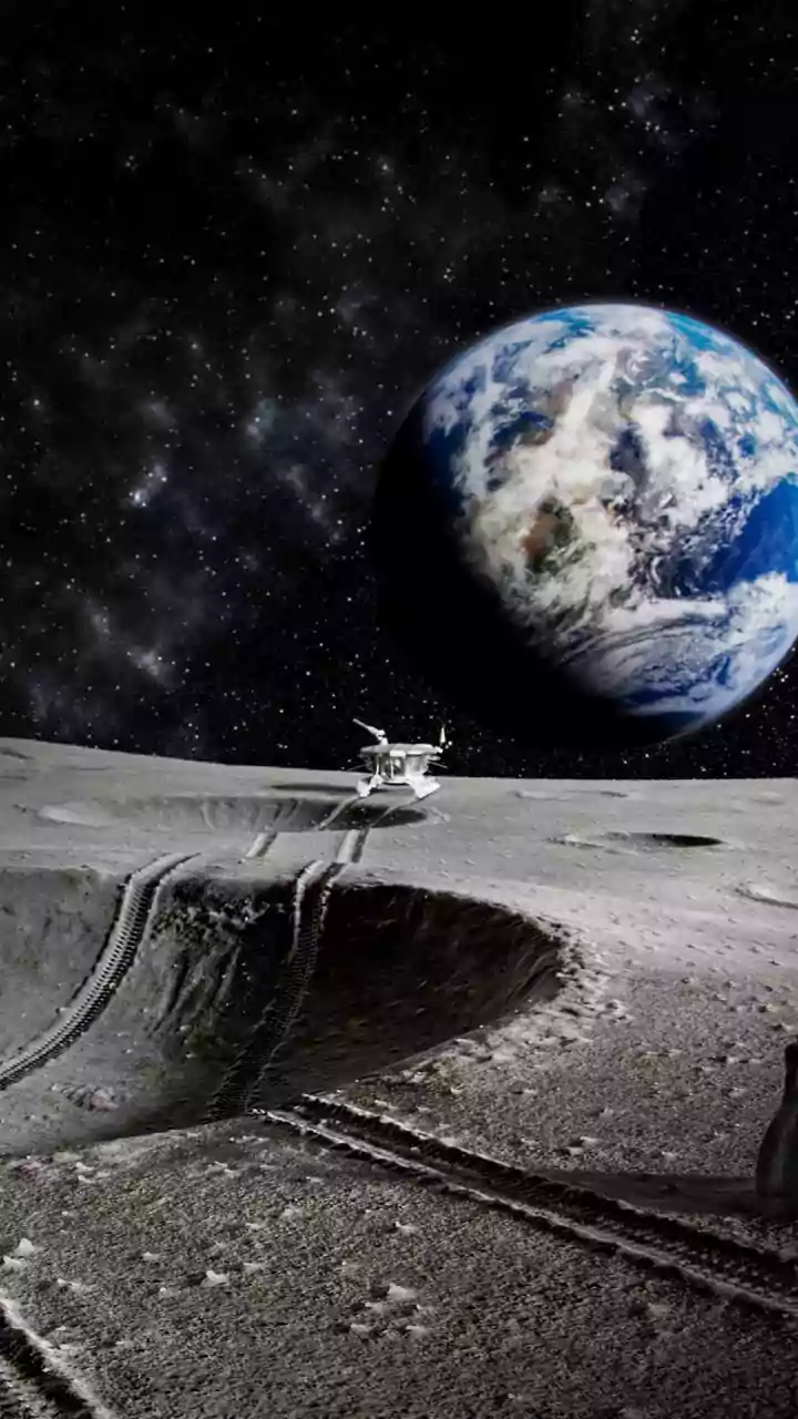 Unlocking Lunar Water: How ISRO Probes Extract Trapped Ice In Dark South Craters