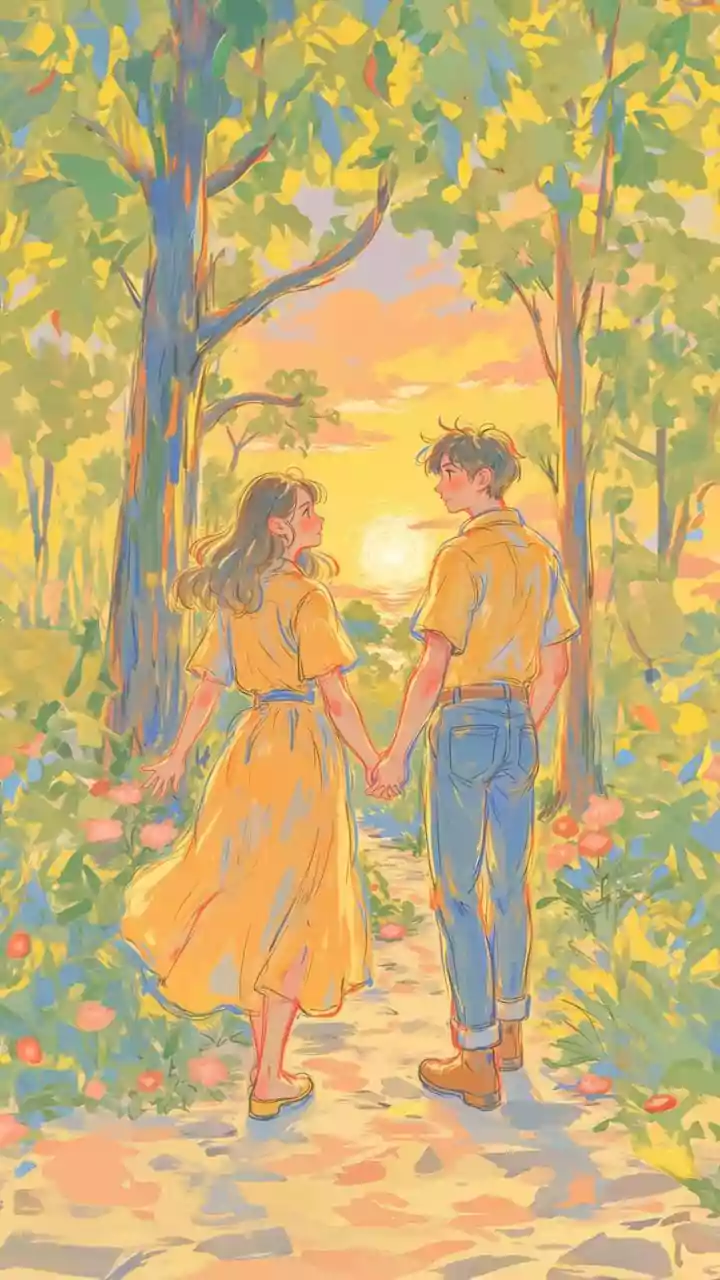 Pine Forest Walks Are The Couple Flex Here