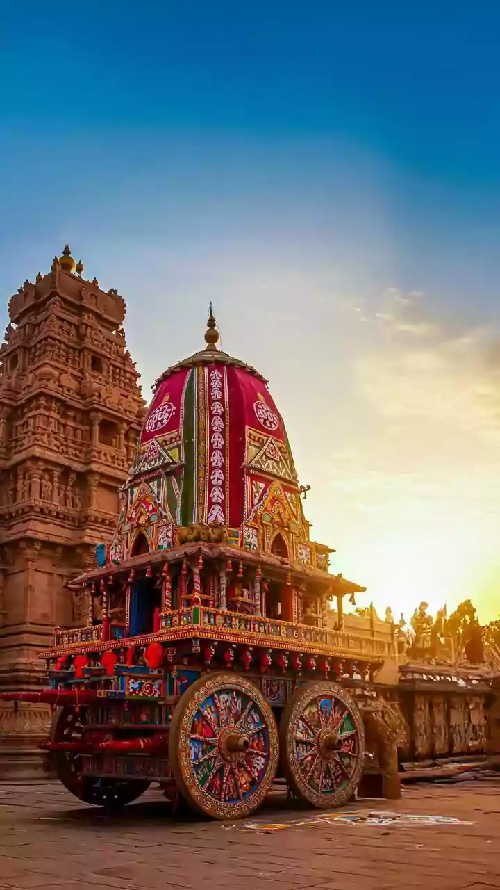 Grand Chariot Procession Captured Beautifully From Above Via Drone Footage