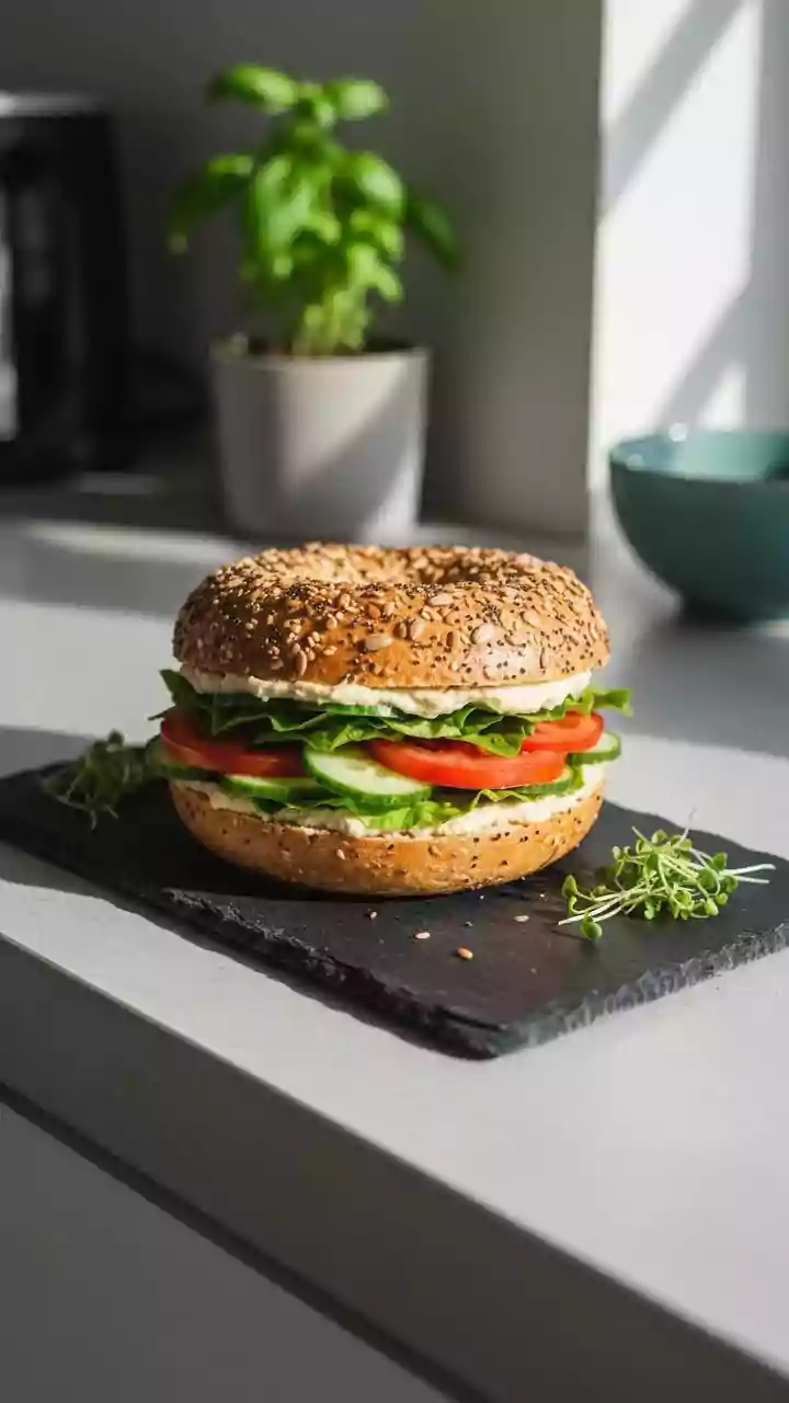 Swap sugary breakfast treats for whole-grain bagels