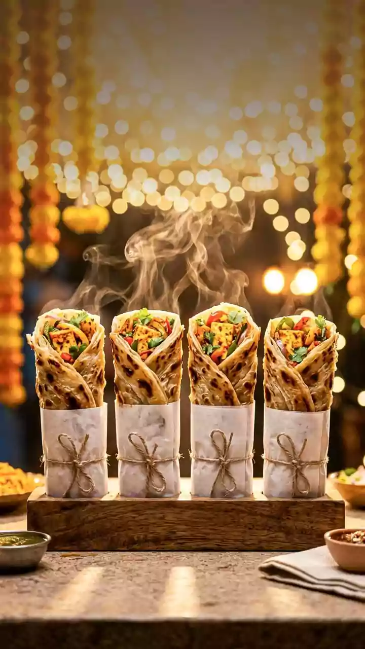 How To Make A Filling Vegetarian Breakfast Wrap With Paneer, Peppers And Whole-Wheat Roti