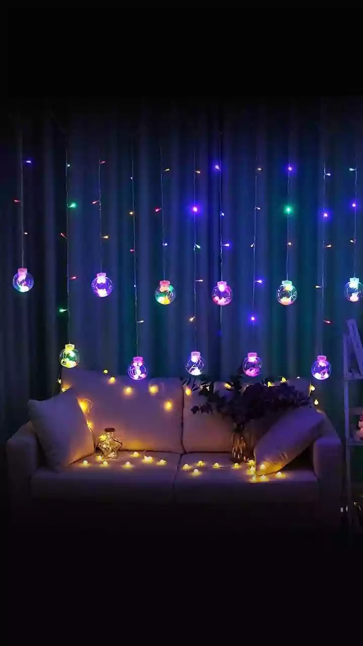 How To Style Cozy Festive Balconies With Handmade Clay Diyas and Solar String Lights