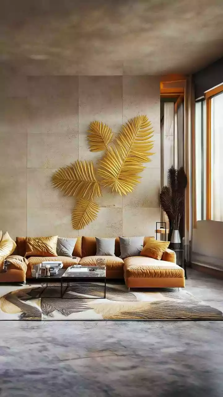 How to make beautiful wall art with banana leaves