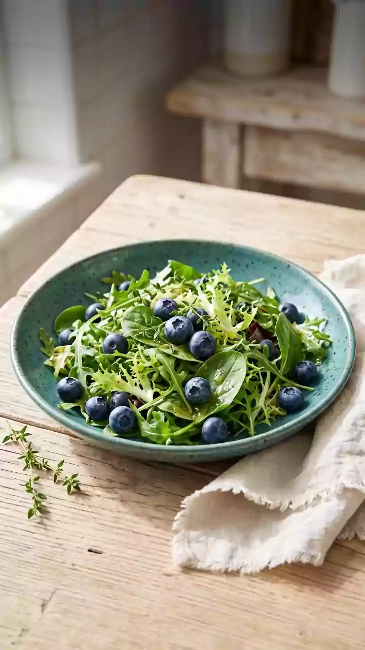 Thyme and blueberry salad: A fiber-rich bowl