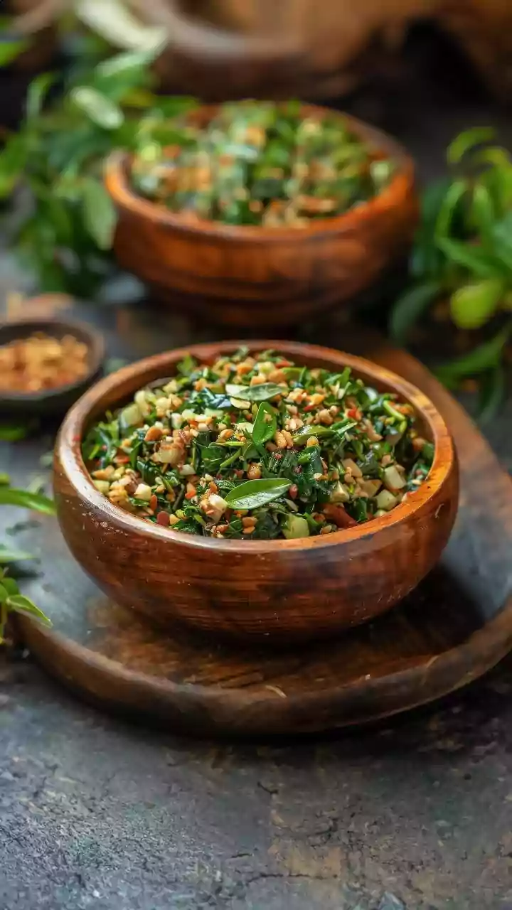 Green Chutney Blends Faster When Herbs Are Roughly Chopped First