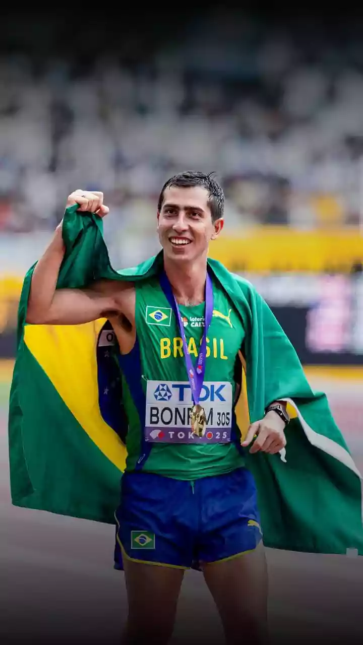 Caio Bonfim fica em terceiro lugar e mantém sequência de pódios em Madri