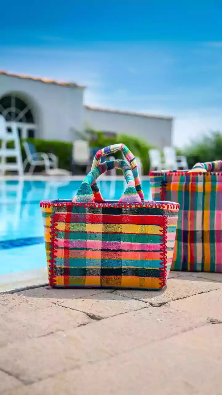 Upgrade your winter style with woven tote bags