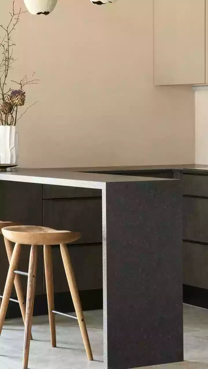Indian Kitchens Are Mixing Natural Materials With Rich Colours For A Warmer Modern Look