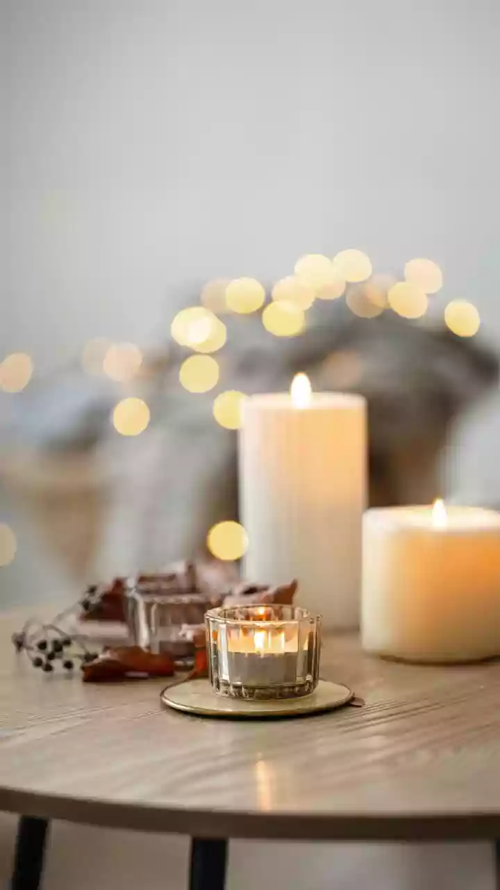 Create Aesthetic Balcony Evenings Fast With Fairy Lights Clay Diyas And Brass Lanterns