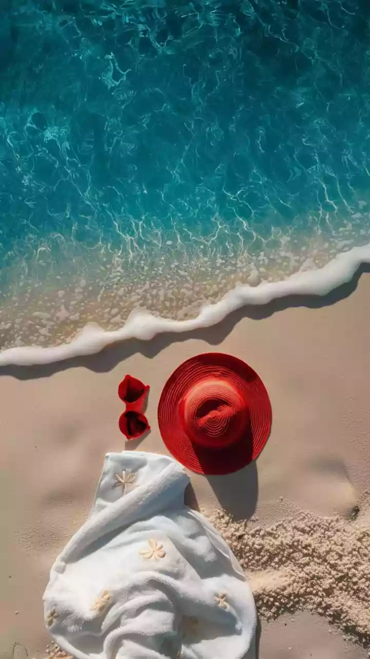 Sophie Shine Dazzles in Fiery Red Beach Ensemble During Maldives Honeymoon