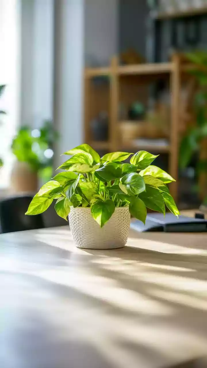 Money plant yellow in May? Water only 7-9 AM — afternoon water rots lower stem fast.