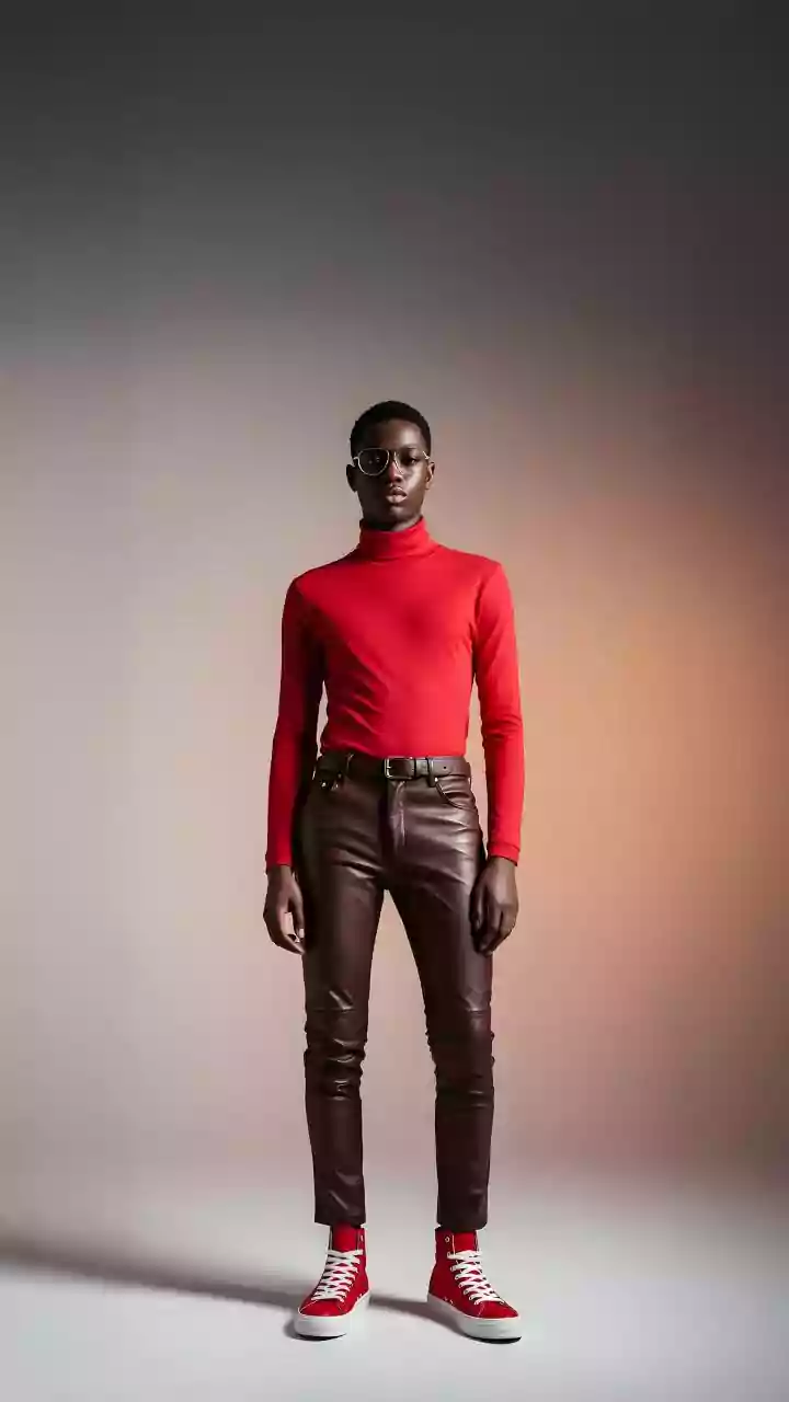 These styles go well with funnel-neck tops