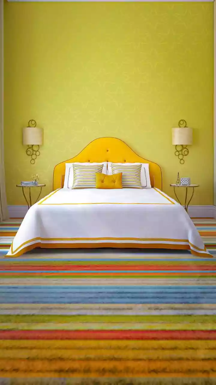 Striped Rugs Bring Playfulness Without Full Renovation