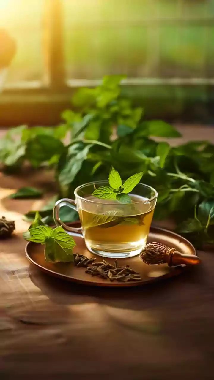Herbal infusions calming winter anxiety and restlessness