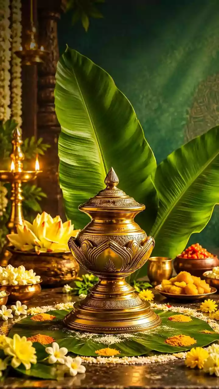 How Simple Brass Lamps and Fresh Flowers Create Timeless Festive Decor On A Budget